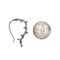 Cz Nose Ring with Rhodium Plating - Western Classic Nosepin Jewelry for Women Indian U-Shape Nose Rings Non-Piercing Nose Pin Septum Pressable Antique Silver Bridesmaid Nath Gift for Her